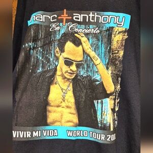 Marc Anthony Black 2013 World Tour Graphic Tee